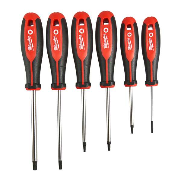 MILWAUKEE Torx-screwdriver set 11325765 6 -piece Torx screwdriver set, sizes: T10/T15/T25/T30/T40