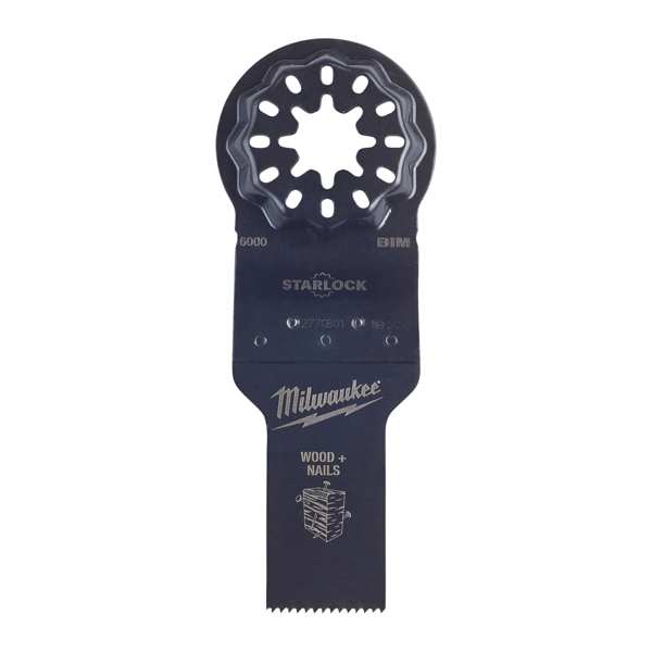 MILWAUKEE Tauchsägeblatt 11325579 Multitool Starlock Schmaler Tauchsägenklinge, Größe: 20x34 mm (für Barbecue)