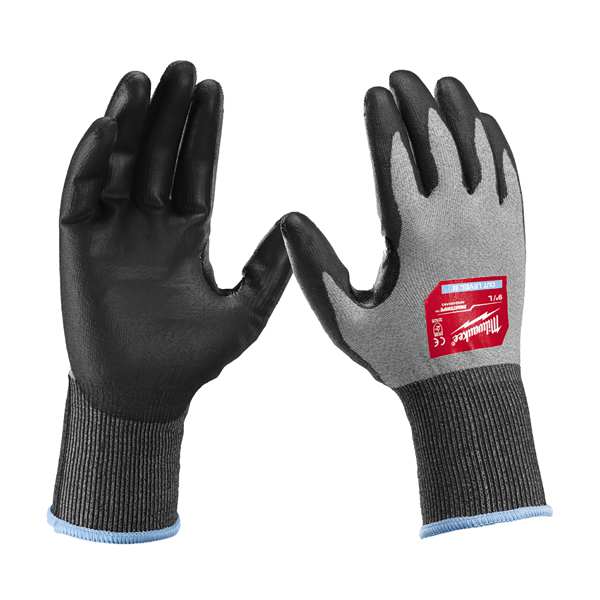 MILWAUKEE Labour safety gloves 11325596 Hi -Dex Cutting Protective Gloves - 2/B Cutting Level - 7/S- 1 pair, gray, Nitrile coating, EN 388: 2016 (3242b) EN ISO 21420: 2020