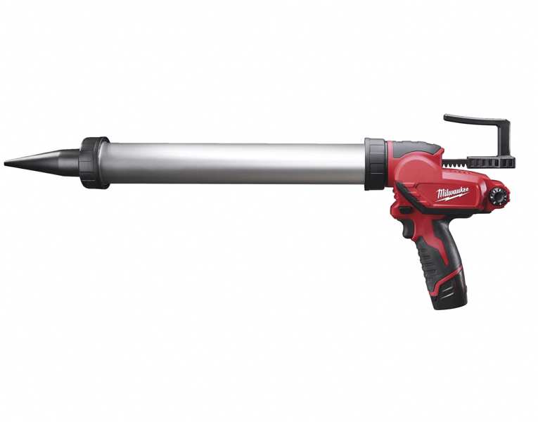 MILWAUKEE Cordless caulking gun 11325136 M12 PCG/600A-201B Battery Cartus Press Pistol (1x2.0ah/12V). Battery voltage: 12V, max. Squeezing force: 1780 n, speed control: 6, aluminum tube: 600 ml, weight with battery: 1.9 kg. Package contents: 1 x 2.0 Ah battery, C12 C charger, tool bag, 600 ml aluminum tube