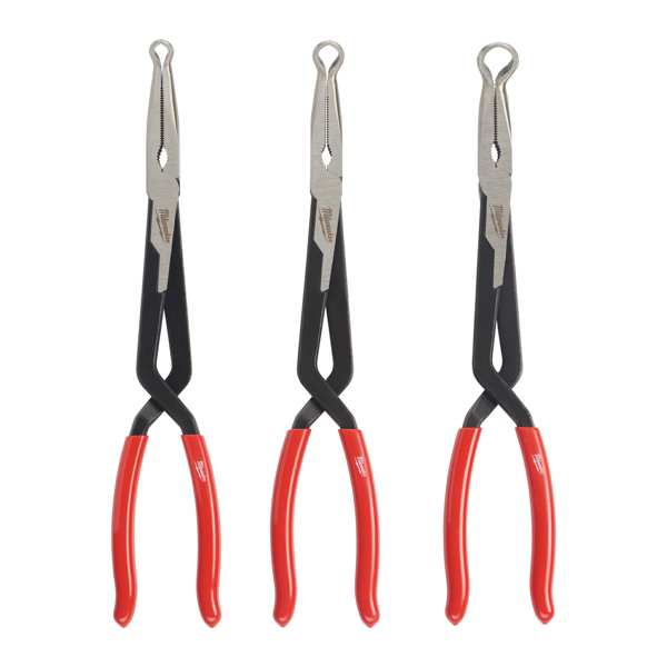 MILWAUKEE Fuel hose pliers set 11325778 Long hose set, straight, ring, 3 pieces