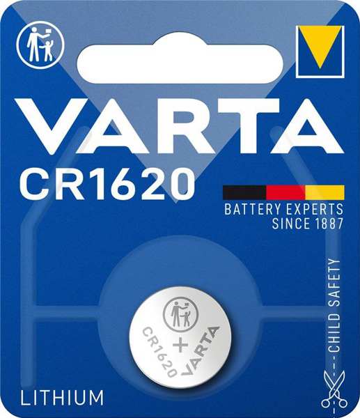 VARTA Batterie 124877 Gombelem, Lithium, CR1620, 1 dB 1.