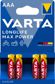 VARTA Batterie 124900 Mikro (LR03), (4 PCs) 1,5 V 1.