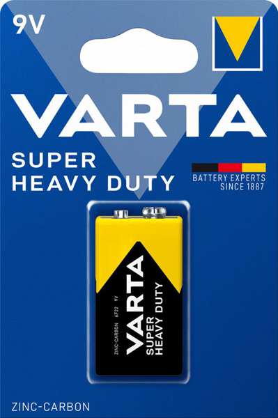 VARTA Batterie 124919 9 V-SOS (6F22), (1 dB) 1.