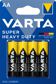 VARTA Batterie 124914 Ceruza (R6), (4 dB) 1,5 V 1.