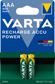 VARTA Batterie (wiederaufladbar) 124940 Micro (800 mAh), 2 Packungen 1.