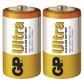 GP BATTERIES Batterie 11234510 GP -Element Ultra LR20 2BL, GP Ultra -Alkal -Element LR20 (C) 2PCS/Blister, 1,5 V, Typ: LR20 (D Goliath), Abmessungen: 34,2 × 61,5 mm 4.