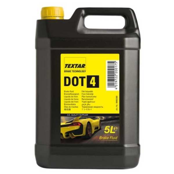 TEXTAR Brake fluid 10536303 DOT4, 5L
DOT specification: DOT 4, Content [litre]: 3, Dry Boiling Point [°C]: 245, Packing Type: Canister
Cannot be taken back for quality assurance reasons!