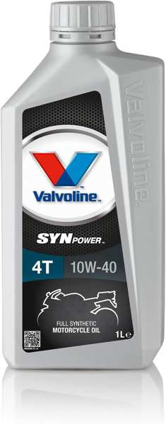 VALVOLINE Motorenöl (Motorrad) 11230746 Synpower 4T -SAE 10W -40, Synthetisches Öl für vier Stroke -Motoren, 1 Liter, Spezifikation: API: SN, Jaso MA, Jaso MA2
Inhalt [Liter]: 1, Gebindeart: Flasche, Öl: Vollsynthetiköl, Spezifikation nach API: SN, Spezifikation nach JASO: MA2, MA, Viskositätsklasse nach SAE: 10W-40
Kann aus Gründen der Qualitätssicherung nicht zurückgenommen werden! 1.