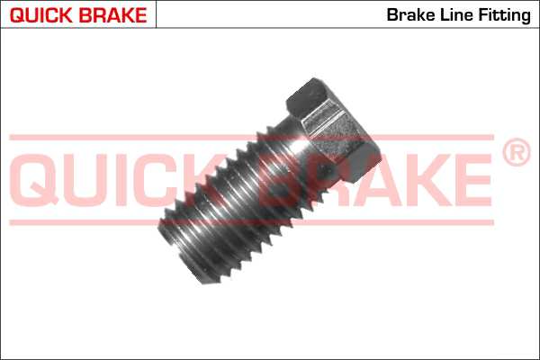 QUICK BRAKE Überwurfschraube 10557802 Citroen, 2 PCs/Pack
Länge [mm]: 21, Bohrung-O [mm]: 4,8, Gewindemaß: M9x1,25, Gewindeart: mit Außengewinde, Schlüsselweite: 9 1.