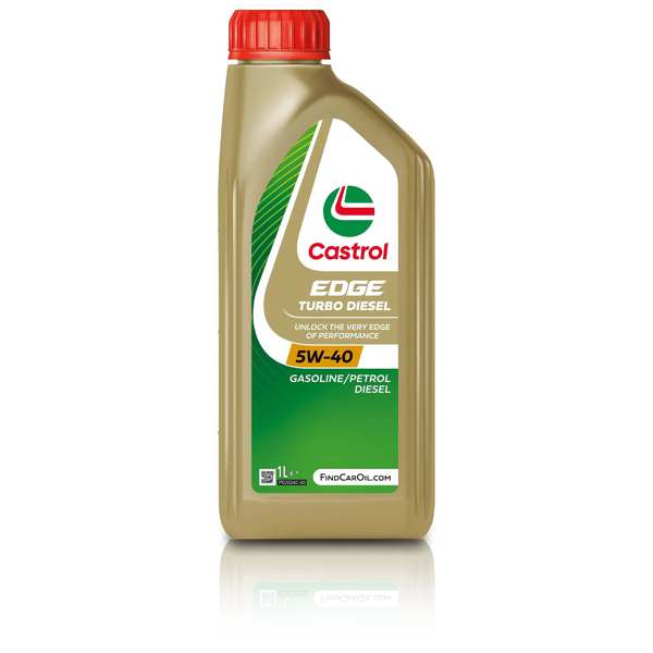 CASTROL Motorenöl 122580 Edge Fluid Titan Technology Turbo Diesel 5W-40, 1 L, Synthetik
Kann aus Gründen der Qualitätssicherung nicht zurückgenommen werden! 1.