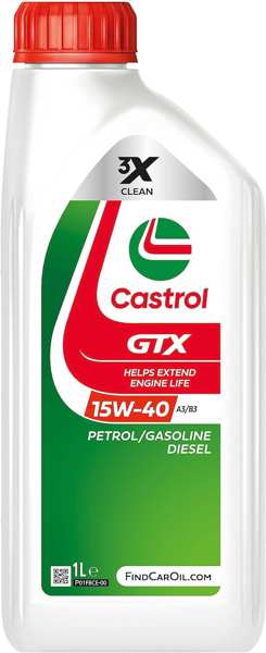 CASTROL Motorenöl 122606 GTX 15W-40 A3/B3, 1 L, Mineral
Kann aus Gründen der Qualitätssicherung nicht zurückgenommen werden! 1.