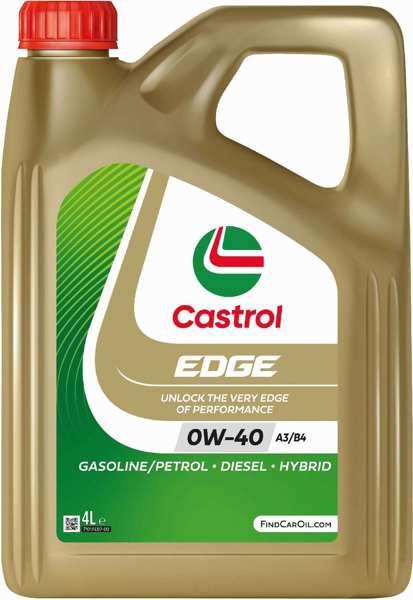 CASTROL Motorenöl 741174 Edge Fluid Titanium Technologie 0W-40 A3/ B4, 4L, Synthetic Ford WSS-M2C937-A, MB 229.3/ 229.5, Porsche A40, PSA B712296, VW 502.00/ 505 00, BMW Longlife-0
Kann aus Gründen der Qualitätssicherung nicht zurückgenommen werden! 1.