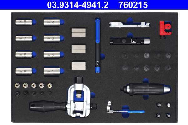 ATE Tool tray 11024225 Packaging: Tool module (PU soft foam inlay), Number of tools: 8 1.