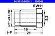 ATE Union bolt 10905201 5 pcs/pack
Thread Size: 3/8"-24UNF-2A, Bore O [mm]: 5,2, Overall Length [mm]: 21,0, Flange Shape: F, Spanner size 1 [mm]: 11 2.