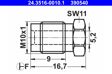 ATE Überwurfschraube 10905198 5 Stk je Packung
Gewindemaß: M10x1, Bohrung-O [mm]: 5,2, Länge über Alles [mm]: 16,7, Bördelform: F, Schlüsselweite 1 [mm]: 11 2.