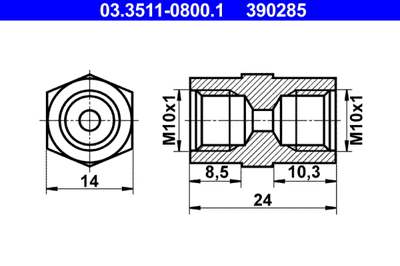 ATE Brake hose adapter