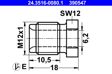 ATE Überwurfschraube 10905200 5 Stk je Packung
Gewindemaß: M12x1, Bohrung-O [mm]: 6,2, Länge [mm]: 10,5, Länge über Alles [mm]: 18,0, Bördelform: E, Schlüsselweite 1 [mm]: 12 2.