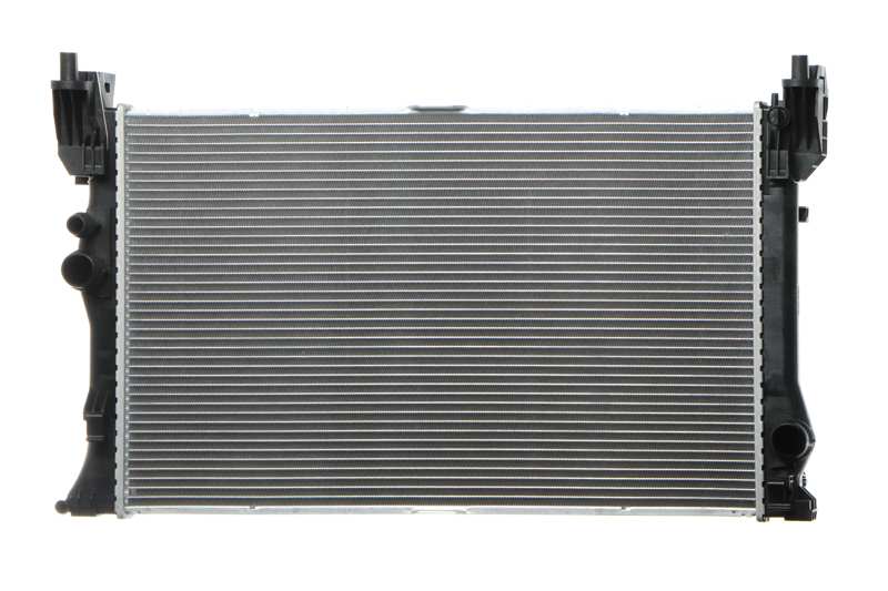 A.Z. MEISTERTEILE Radiator 11208819 Cooling fins material: Aluminium, Core Depth [mm]: 26, Core Length [mm]: 690, Core Width [mm]: 419, Inlet O [mm]: 38,5, Outlet O [mm]: 38,5, Radiator type: Brazed cooling fins, Supplementary Article/Info 2: without cap, without expansion tank, Supplementary Article/Supplementary Info: with gaskets/seals, Water Tank Material (radiator): Plastic Technical Information: Radiator with 5mm system-Advanced technology with higher power effect
