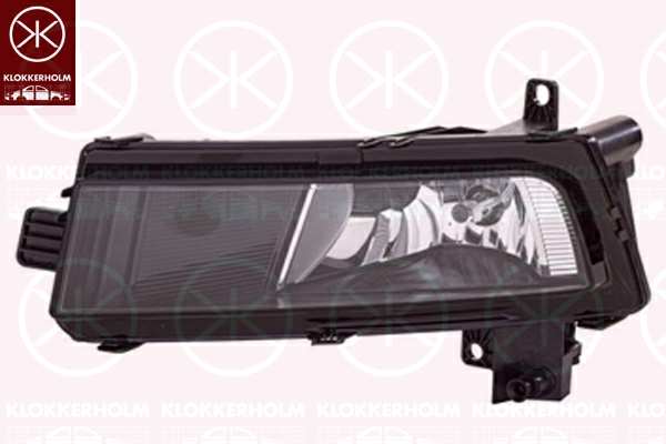 KLOKKERHOLM Nebelscheinwerfer 11353960 Einbauposition: vorne links, Lampenart: H11, Gehäusefarbe: schwarz, Herstellereinschränkung: ZKW