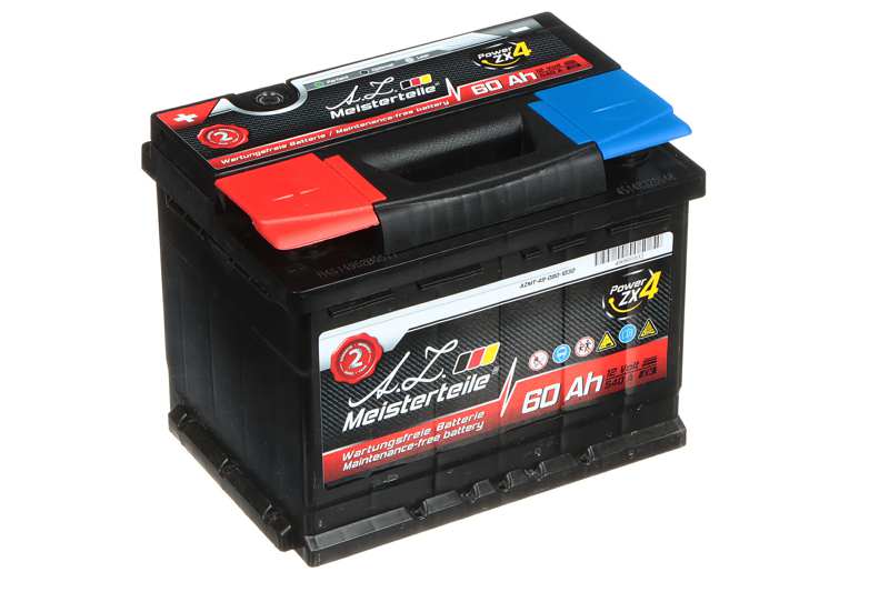 A.Z. MEISTERTEILE Batterie 11044998 60 Ah. linke+. normale Batteriepolklemme