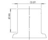 DINEX Auspuffrohranschluss 504970 Einbauposition: mitte, Durchmesser [mm]: 71, Höhe [mm]: 90, Breite [mm]: 100, Länge [mm]: 100 2.