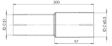 DINEX Reduzierverlängerung für Auspuff 505828 Durchmesser [mm]: 51, Durchmesser 1 [mm]: 60,5, Rohrverbinder: Klemmschelle, Höhe [mm]: 65, Breite [mm]: 65, Länge [mm]: 200 2.