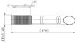 DINEX Flexibles Auspuffrohr 516983 Einbauposition: vorne, Höhe [mm]: 114, Breite [mm]: 114, Länge [mm]: 879, Material: Edelstahl, Abgasnorm: Euro 5 4.