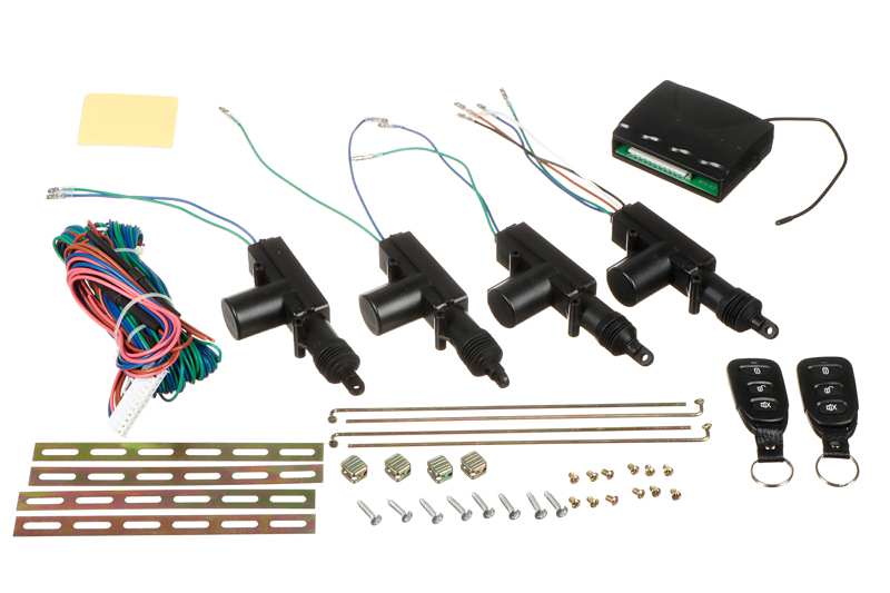 UNIX Zentralverriegelungssatz (universal) 601595 Remote -kontrollierte Öffnung und Schließung, 2 Getriebe, 3 zwei Drähte und 1 Fünf -Draht -Motor, langlebiges, starkes Design.