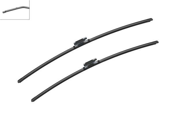 BOSCH Wiper blades 10126243 Length 1 [mm]: 800, Length 2 [mm]: 750, Wiper blade type: Flat wiper blade 1.