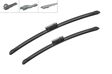 BOSCH Wiper blades 10126323 Twin, (Spoiler) 530/450mm (1 pair)
Styling: with spoiler, Length 1 [mm]: 530, Length 2 [mm]: 450, Wiper blade type: Flat wiper blade, Left-/right-hand drive vehicles: for left-hand drive vehicles 1.