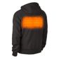 MILWAUKEE Beheizbarer Pullover 11374536 M12HHBBL4-0 (XL) erhitztes Kapuzn-Pullover schwarz, xl Größe (12 V). Kompatible Batterie M12, ohne Batterie! 3.