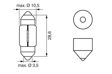 BOSCH Glühlampe 10906850 10 Stück / Packung.
Lampenart: Soffittenlampe, Spannung [V]: 12, Nennleistung [W]: 10, Lampenkolbenform: T10,5x30, Sockelausführung Glühlampe: SV8.5
Kann aus Gründen der Qualitätssicherung nicht zurückgenommen werden! 5.