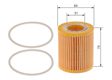 BOSCH Ölfilter 255769 Filterausführung: Filtereinsatz, Ergänzungsartikel/Ergänzende Info: mit Dichtungen, Höhe [mm]: 74, Außendurchmesser [mm]: 64, Innendurchmesser 1 [mm]: 31 5.