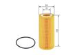 BOSCH Ölfilter 255892 Filterausführung: Filtereinsatz, Ergänzungsartikel/Ergänzende Info: mit Dichtung, Höhe [mm]: 155, Außendurchmesser [mm]: 64, Innendurchmesser 1 [mm]: 31 5.