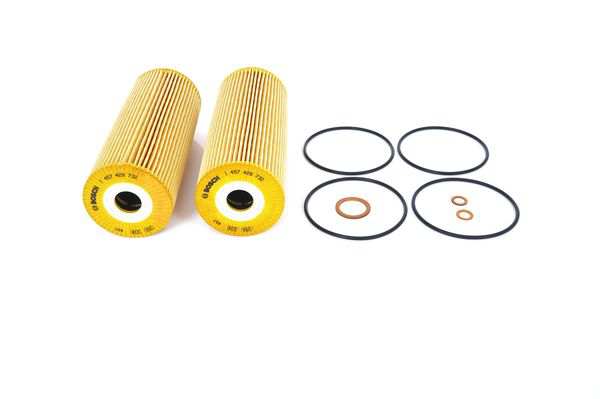 BOSCH Ölfilter 255855 Filterausführung: Filtereinsatz, Höhe [mm]: 195, Außendurchmesser [mm]: 78, Außendurchmesser 1 [mm]: 78000 1.