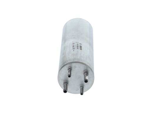 BOSCH Kraftstofffilter 256411 Filterausführung: Leitungsfilter, Durchmesser [mm]: 81, Höhe [mm]: 277,8, Einlass-O [mm]: 10, Auslass-O [mm]: 10 1.