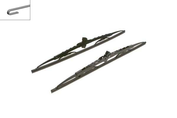 BOSCH Wiper blades 268110 Length 1 [mm]: 480, Length 2 [mm]: 480, Wiper blade type: Bracket wiper blade without spoiler 1.