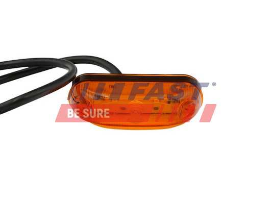 FAST Umrißleuchte 11382277 Farbe: orange, Lampenart: LED, Anzahl der LEDs: 3, Länge [mm]: 81,5, Breite [mm]: 24,5, Abstand der Befestigungsbohrungen [mm]: 61, Dicke/Stärke [mm]: 29 1.