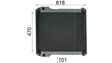 BEHR HELLA SERVICE Radiator 11139965 Radiator type: Brazed cooling fins, Core Length [mm]: 470, Core Width [mm]: 618, Core Depth [mm]: 101, Water Tank Material (radiator): Plastic, Cooling fins material: Aluminium, Diameter 1 [mm]: 45, Diameter 2 [mm]: 45, Supplementary Article/Info 2: with frame 4.