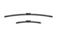 BOSCH Wiper blades 268171 650/340 mm (1 pair)
Length 1 [mm]: 650, Length 2 [mm]: 340, Wiper blade type: Flat wiper blade, Left-/right-hand drive vehicles: for left-hand drive vehicles 3.