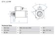 BOSCH Starter 286672 Überholt
Spannung [V]: 12, Starterleistung [kW]: 1,4, Anzahl der Befestigungsbohrungen: 3, Anzahl der Gewindebohrungen: 2, Zähnezahl: 11, Klemme: 30, Flansch-O [mm]: 63,5, Drehrichtung: Drehrichtung im Uhrzeigersinn, Ritzel-Grundposition [mm]: 14,31, Starterausführung: eigengelagert, Gewindemaß: M10, Gewindemaß 2: M10x1.5, Bohrung-O 2 [mm]: 9,5, Länge [mm]: 217, Lage/Grad: links, Befestigungswinkel [Grad]: 30, Winkelmaß Maulöffnung [Grad]: 75, Winkelmaß Befestigungsbohrung [Grad]: 30 2.