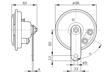 BOSCH Horn 337993 Betriebsart: elektrisch, Spannung [V]: 12, Leistungsaufnahme [W]: 115, Frequenzbereich [Hz]: 335 6.