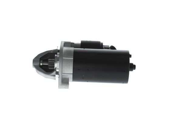 BOSCH Starter 487570 Voltage [V]: 12, Rated Power [kW]: 2,2, Number of mounting bores: 0, Number of threaded holes: 2, Number of Teeth: 10, Clamp: 30,50, Flange O [mm]: 82,5, Rotation Direction: Clockwise rotation, Pinion Rest Position [mm]: 26, Starter Type: Self-supporting, Thread Size: M10x1.5, Thread Size 1: M10x1.5, Length [mm]: 238, Position/Degree: rechts, Jaw opening angle measurement [Degree]: 31 1.