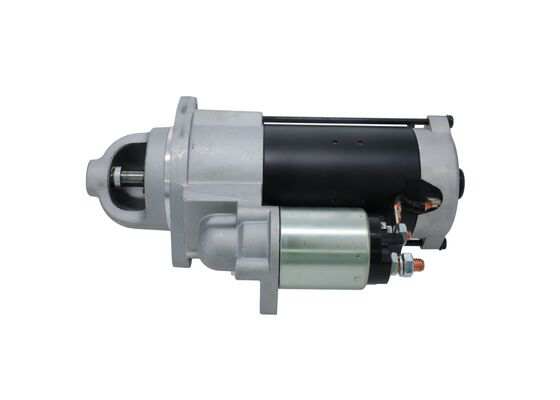 BOSCH Starter 487574 Voltage [V]: 24, Rated Power [kW]: 4, Number of mounting bores: 3, Number of threaded holes: 0, Number of Teeth: 10, Clamp: 30,50, Flange Diameter [mm]: 88,8, Rotation Direction: Clockwise rotation, Pinion Rest Position [mm]: 27, Starter Type: Self-supporting, Bore Diameter [mm]: 11, Bore Diameter 2 [mm]: 11, Bore O 3 [mm]: 11, Length [mm]: 314, Position/Degree: rechts, Jaw opening angle measurement [Degree]: 205 1.