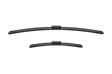 BOSCH Wiper blades 72211 AeroTwin
Length 1 [mm]: 600, Length 2 [mm]: 340, Wiper blade type: Flat wiper blade, Left-/right-hand drive vehicles: for left-hand drive vehicles 3.