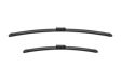 BOSCH Wiper blades 721245 AeroTwin
Length 1 [mm]: 650, Length 2 [mm]: 475, Wiper blade type: Flat wiper blade, Left-/right-hand drive vehicles: for left-hand drive vehicles 3.