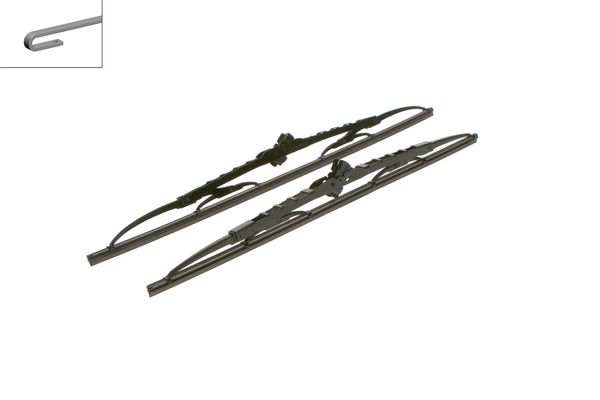 BOSCH Wiper blades 72973 Twin, 500/475mm (1 pair)
Fitting Position: Front, Length 1 [mm]: 500, Length 2 [mm]: 475, Wiper blade type: Bracket wiper blade without spoiler 1.