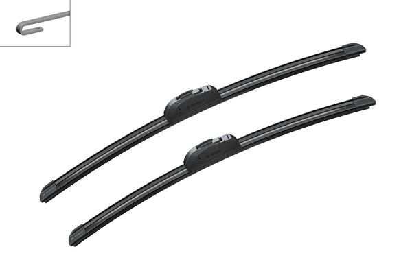 BOSCH Wiper blades 72548 Twin, 500/475mm (1 pair)
Fitting Position: Front, Length 1 [mm]: 500, Length 2 [mm]: 475, Wiper blade type: Flat wiper blade, Left-/right-hand drive vehicles: for left-hand drive vehicles 1.