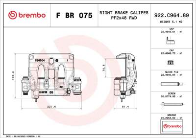 BREMBO Bremssattel